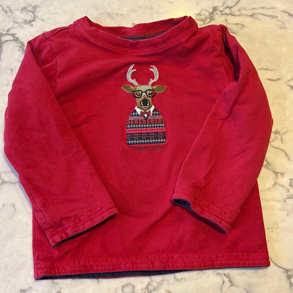 Janie and Jack Reindeer shirt